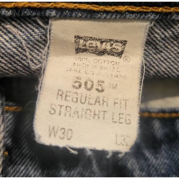 Levi's Jeans Women's 30 Blue Vintage 94 505 Orange Tab Raw Hem Upcycled - Picture 3 of 6